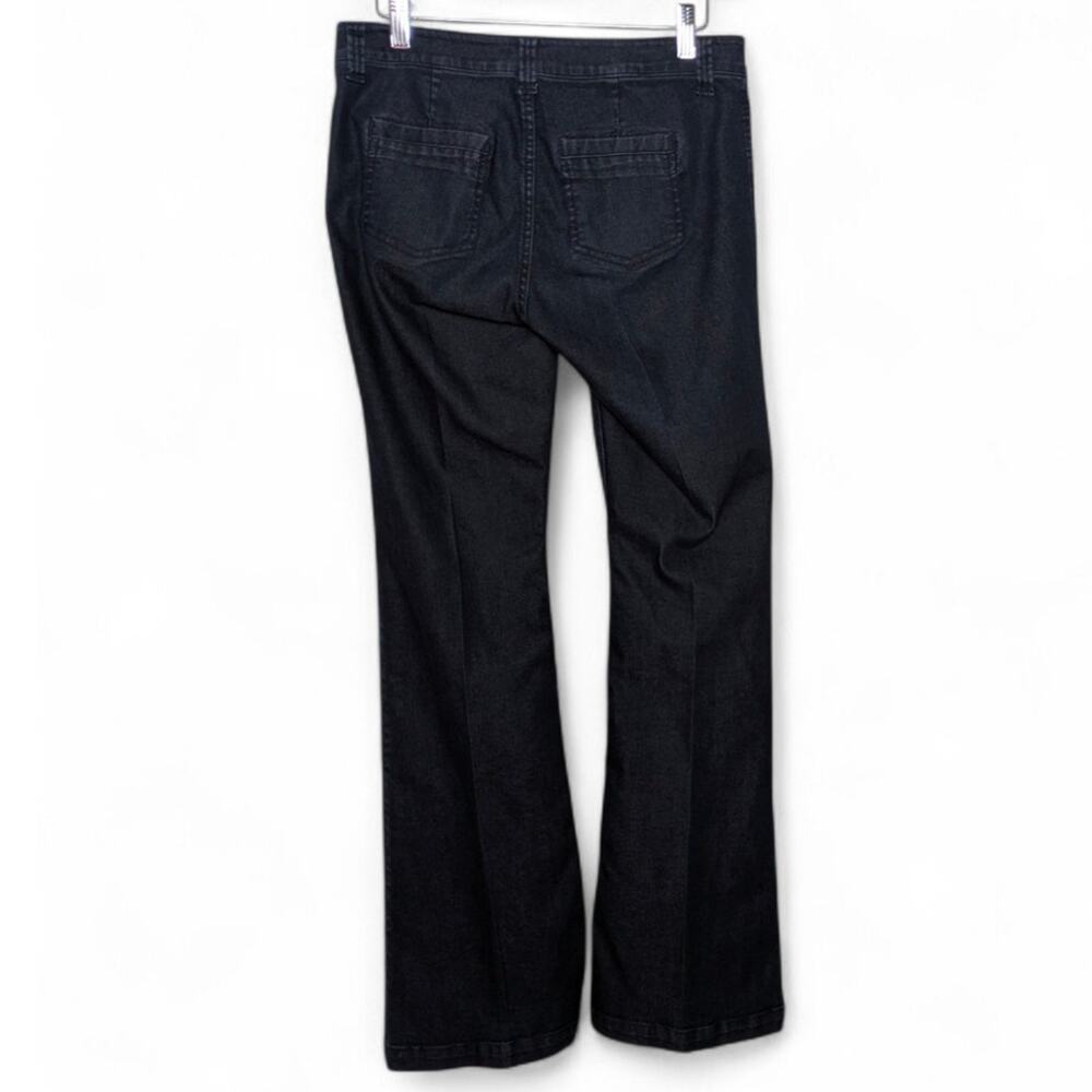 CAbi #146R Farrah Trouser Jeans Low Rise Wide Leg Flare - Size 4 - Picture 6 of 9